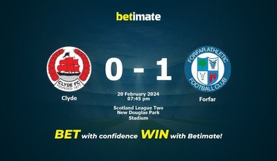 Prognóstico, Odds e Dicas de Apostas Clyde vs Forfar 20/02/2024