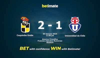 Coquimbo Unido x Universidad de Chile Prognóstico, Odds e Dicas de Apostas 30/01/2024