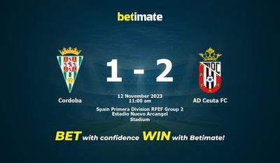Córdoba vs AD Ceuta FC Prognóstico, Odds e Dicas de Apostas 11/12/2023