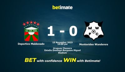 Deportivo Maldonado x Montevideo Wanderers Prognóstico, Odds e Dicas de Apostas 15/11/2023