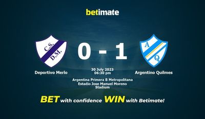 Prognóstico, Odds e Dicas de Apostas Deportivo Merlo x Argentino Quilmes 30/07/2023