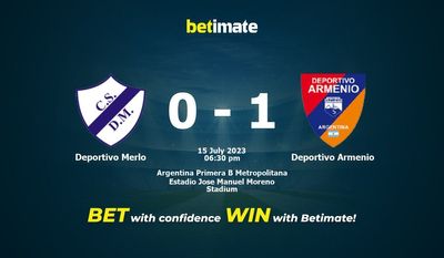 Prognóstico, Odds e Dicas de Apostas Deportivo Merlo x Deportivo Armenio 15/07/2023