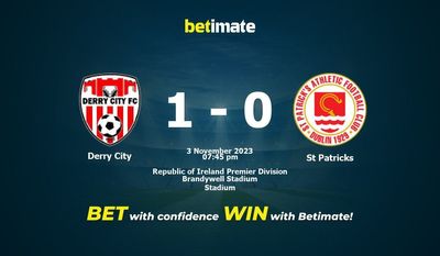 Derry City vs St. Patricks Prognóstico, Odds e Dicas de Apostas 11/03/2023