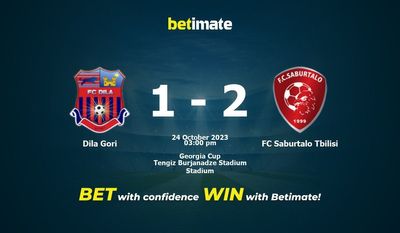 Dila Gori vs FC Saburtalo Tbilisi Prognóstico, Odds e Dicas de Apostas 24/10/2023
