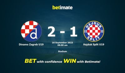 Dinamo Zagreb U19 vs Hajduk Split U19 Prognóstico, Odds e Dicas de Apostas 16/09/2023