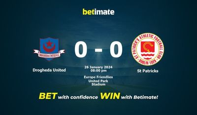 Drogheda United vs St. Patricks Prognóstico, Odds e Dicas de Apostas 26/01/2024