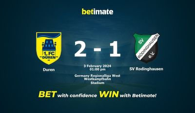 Duren x SV Rodinghausen Prognóstico, Odds e Dicas de Apostas 02/03/2024