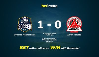 Dynamo Makhachkala vs Akron Tolyatti Prognóstico, Odds e Dicas de Apostas 10/08/2023