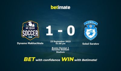 Dynamo Makhachkala vs Sokol Saratov Prognóstico, Odds e Dicas de Apostas 23/09/2023
