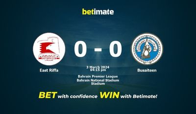 East Riffa vs Busaiteen Prognóstico, Odds e Dicas de Apostas 03/03/2024