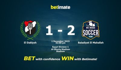 El Daklyeh vs Baladiyet El Mahallah Prognóstico, Odds e Dicas de Apostas 12/01/2023