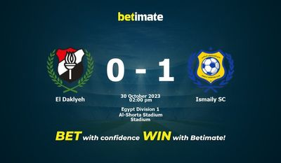 El Daklyeh vs Ismaily SC Prognóstico, Odds e Dicas de Apostas 30/10/2023