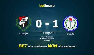 El Daklyeh vs Smouha Prognóstico, Odds e Dicas de Apostas 12/12/2023