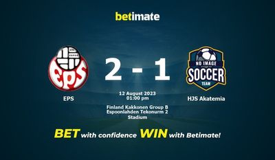 Prognóstico, Odds e Dicas de Apostas EPS vs HJS Akatemia 08/12/2023