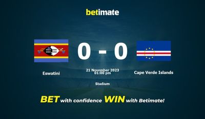 Prognóstico, Odds e Dicas de Apostas Eswatini vs Cabo Verde 21/11/2023