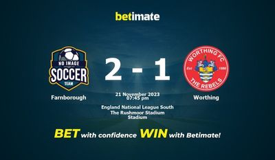 Prognóstico, Odds e Dicas de Apostas Farnborough vs Worthing 21/11/2023