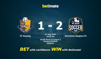 FC Anyang vs Gimcheon Sangmu FC Prognóstico, Odds e Dicas de Apostas 31/07/2023