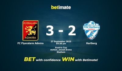 FC Flyeralarm Admira vs Hartberg Prognóstico, Odds e Dicas de Apostas 27/09/2023