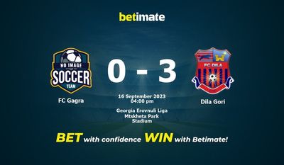 FC Gagra vs Dila Gori Prognóstico, Odds e Dicas de Apostas 16/09/2023