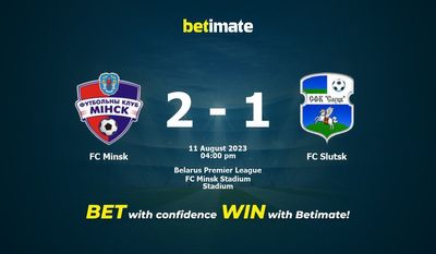 Prognóstico, Odds e Dicas de Apostas FC Minsk x FC Slutsk 08/11/2023