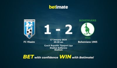 FC Vlasim vs Bohemians 1905 Prognóstico, Odds e Dicas de Apostas 17/01/2024