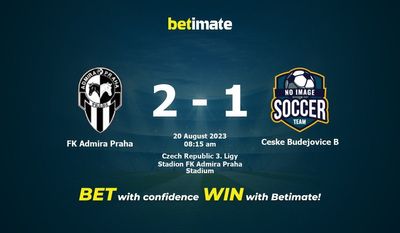 FK Admira Praha vs Ceske Budejovice B Prognóstico, Odds e Dicas de Apostas 20/08/2023