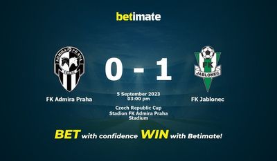 FK Admira Praga vs FK Jablonec Prognóstico, Odds e Dicas de Apostas 09/05/2023