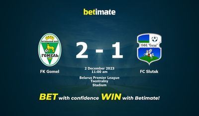 FK Gomel vs FC Slutsk Prognóstico, Odds e Dicas de Apostas 12/02/2023