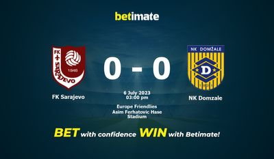 Prognóstico, Odds e Dicas de Apostas FK Sarajevo x NK Domzale 07/06/2023