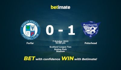 Forfar x Peterhead Prognóstico, Odds e Dicas de Apostas 10/07/2023