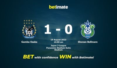Prognóstico, Odds e Dicas de Apostas Gamba Osaka x Shonan Bellmare 19/08/2023