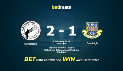 Gateshead vs Eastleigh Prognóstico, Odds e Dicas de Apostas 02/06/2024