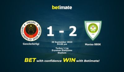 Genclerbirligi vs Manisa BBSK Prognóstico, Odds e Dicas de Apostas 30/09/2023