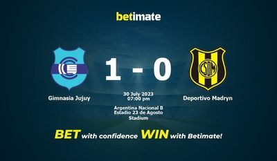 Prognóstico, Odds e Dicas de Apostas Gimnasia Jujuy x Deportivo Madryn 30/07/2023