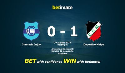 Gimnasia Jujuy vs Deportivo Maipu Prediction, Odds & Betting Tips 08/20/2023