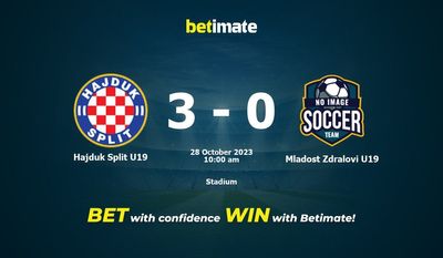Hajduk Split U19 vs Mladost Zdralovi U19 Prognóstico, Odds e Dicas de Apostas 28/10/2023