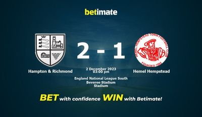 Hampton & Richmond vs Hemel Hempstead Prognóstico, Odds e Dicas de Apostas 12/02/2023
