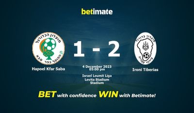 Hapoel Kfar Saba x Ironi Tiberias Prognóstico, Odds e Dicas de Apostas 12/04/2023