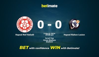 Hapoel Nof HaGalil vs Hapoel Rishon Lezion Prognóstico, Odds e Dicas de Apostas 03/05/2024