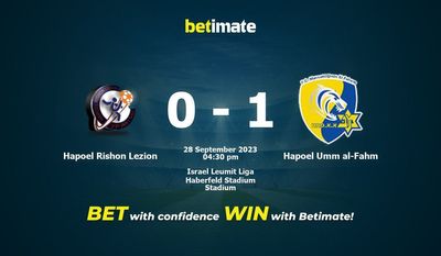 Hapoel Rishon Lezion vs Hapoel Umm al-Fahm Prognóstico, Odds e Dicas de Apostas 28/09/2023