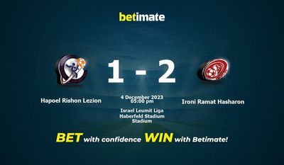 Hapoel Rishon Lezion vs Ironi Ramat Hasharon Prognóstico, Odds e Dicas de Apostas 12/04/2023