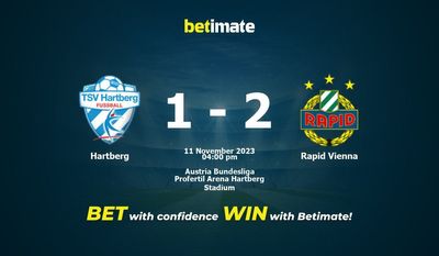 Hartberg x Rapid Vienna Prognóstico, Odds e Dicas de Apostas 11/11/2023