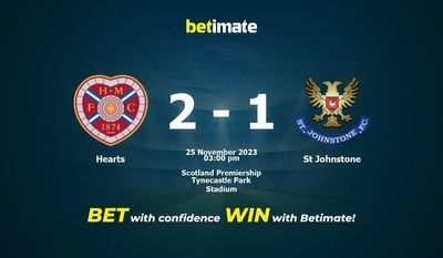 Hearts x St Johnstone Prognóstico, Odds e Dicas de Apostas 25/11/2023