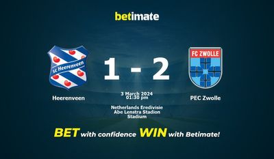 Heerenveen vs PEC Zwolle Prognóstico, Odds e Dicas de Apostas 03/03/2024