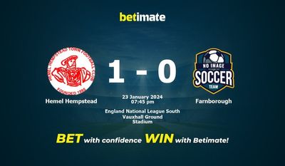 Hemel Hempstead vs Farnborough Prognóstico, Odds e Dicas de Apostas 23/01/2024
