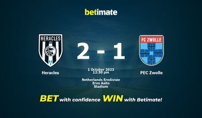 Prognóstico, Odds e Dicas de Apostas Heracles x PEC Zwolle 01/10/2023