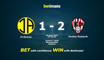 Prognóstico, Odds e Dicas de Apostas IA Akranes vs Throttur Reykjavik 16/06/2023