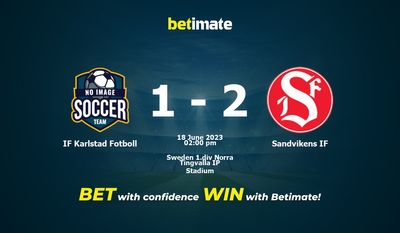 Prognóstico, Odds e Dicas de Apostas IF Karlstad Fotboll vs Sandvikens IF 18/06/2023