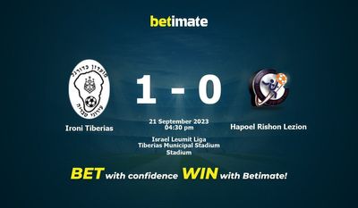 Ironi Tiberias vs Hapoel Rishon Lezion Prognóstico, Odds e Dicas de Apostas 21/09/2023