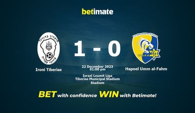 Ironi Tiberias vs Hapoel Umm al-Fahm Prognóstico, Odds e Dicas de Apostas 22/12/2023